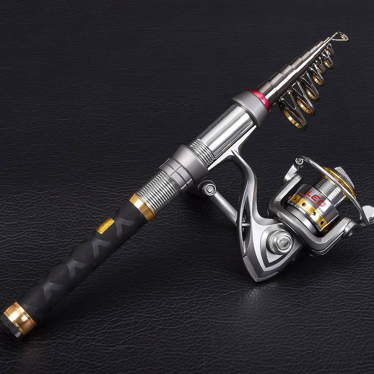 Fishing Rod Travel - AD45 Angelruten-Rollen-Set aus Carbon, Teleskop-Angelrute mit