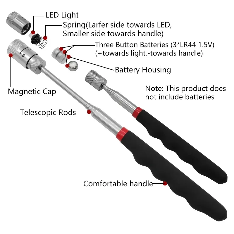 Teleskop-Magnetstift, ausziehb – Fishing Rod Telescopic Bewertung und Preis